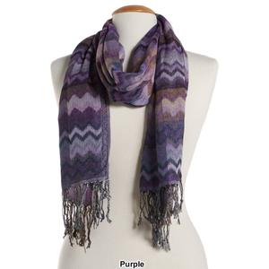 Womens Chevron Jacquard Pashmina alternate view