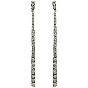 Roman Silver-Tone Waterfall Shoulder Duster Drop Earrings