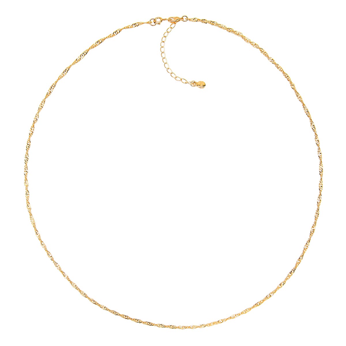 Roman Gold-Tone Singapore Chain Necklace