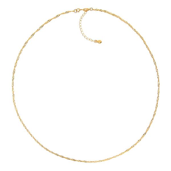 Roman Gold-Tone Singapore Chain Necklace