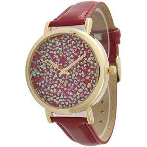 Womens Olivia Pratt Sparkly Quartz Watch - 25191BURGUNDY
