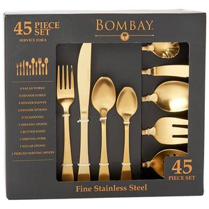 Famous Brand Santorini 45pc. Flatware Set alternate view