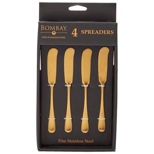 Famous Brand Matte Gold Spreaders - Set of 4