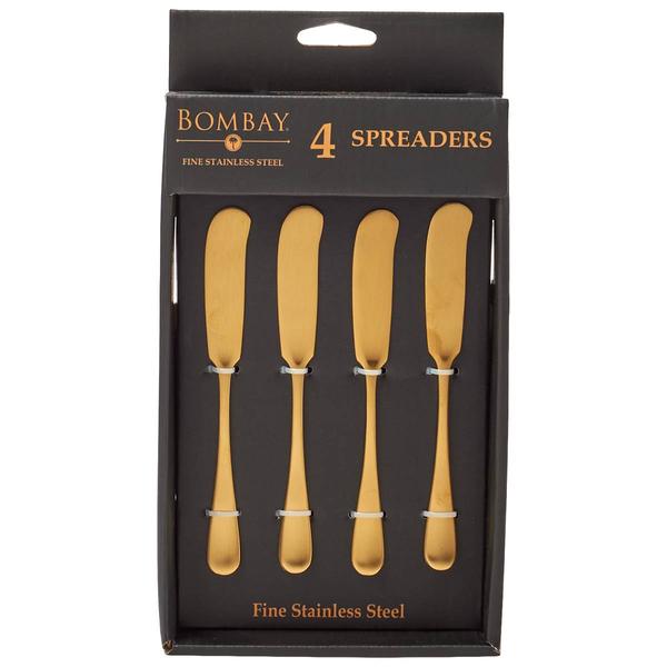 Famous Brand Matte Gold Spreaders - Set of 4