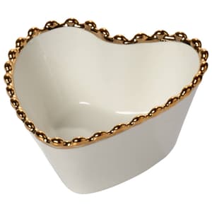 Aazon.co: DEDACO Black And Red Heart 6.5 Inch Stoneware Appetizer - View #13