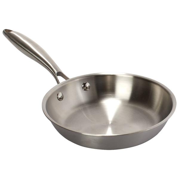 Bombay 8in. Round Tri-Ply Stainless Steel Fry Pan