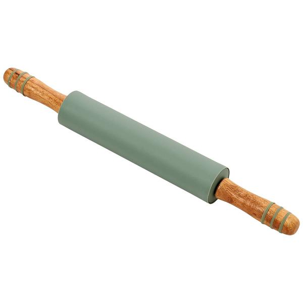 Famous Brand Silicone Rolling Pin with Wood Handle