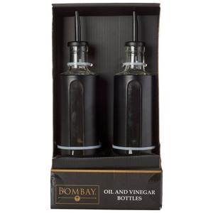 Famous Brand Glass Oil & Vinegar Bottles - Set of 2