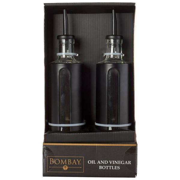 Famous Brand Glass Oil & Vinegar Bottles - Set of 2
