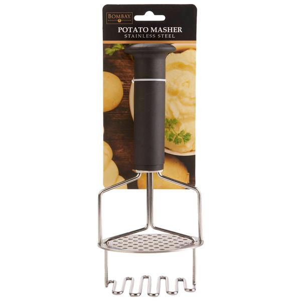 Famous Brand Stainless Steel Potato Masher with Soft Grip Handle