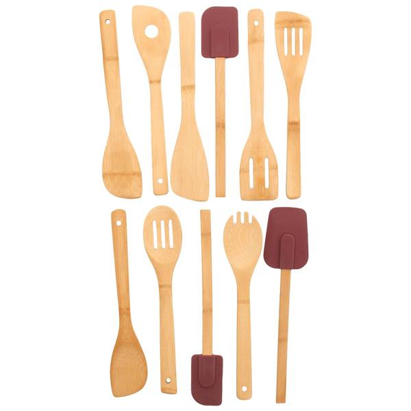 Famous Brand Set of 12 Bamboo Utensils