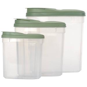 Famous Brand Set of 3 Nesting Containers with Pour Lids