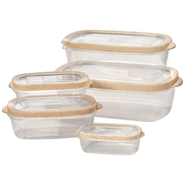 Famous Brand 10pc. Rectangle Wheat Storage Set with Vent alternate view
