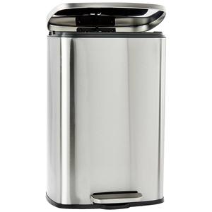 Famous Brand 50L Rectangle Stainless Steel Matte Trash Can alternate view
