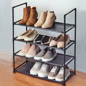 Famous Brand 12pr. Non-Woven Black Shoe Rack alternate view
