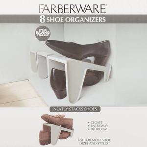 Famous Brand Set of 8 Shoe Stacking Organizers