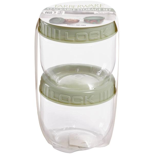 Famous Brand Stackable Food Storage Container with Twist Lid