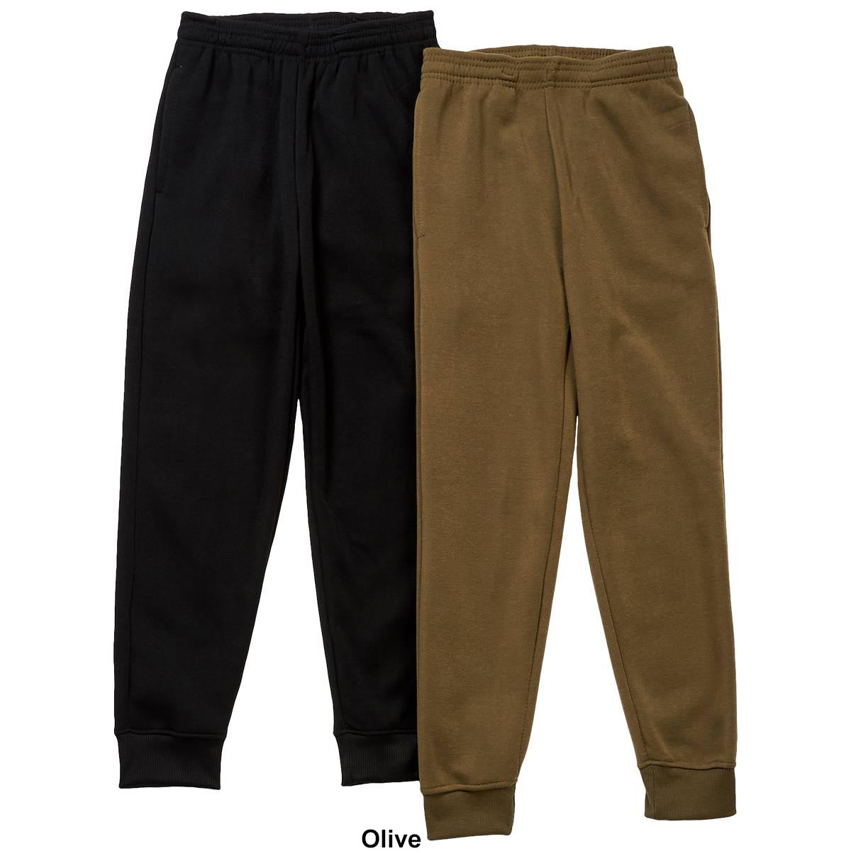 Boys (8-20) Ultra Performance 2pk. Solid Jogger Sweatpants