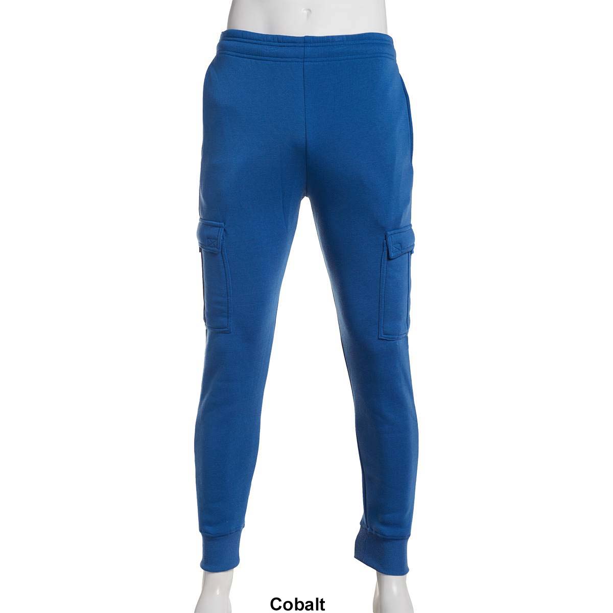 Mens Cougar(R) Sport Solid Cargo Pockets Jogger Sweatpants