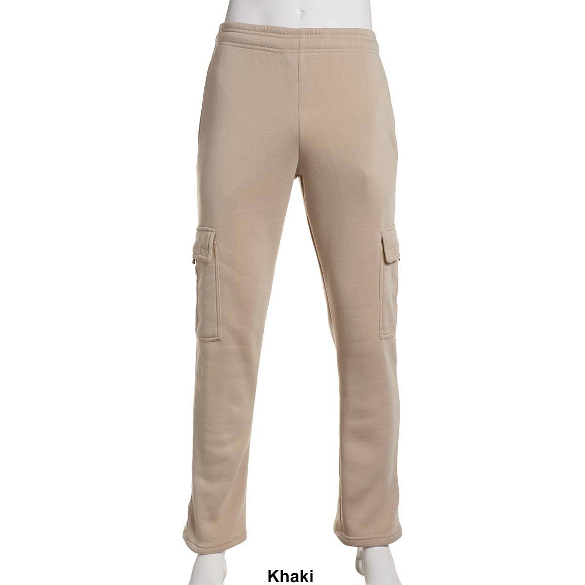 Mens Cougar(R) Sport Solid Cargo Pockets Jogger Sweatpants