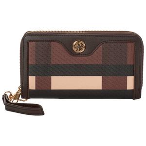 Womens Deluxity Plaid with Medallion Wallet