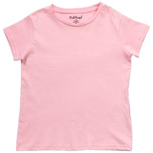 Girls (4-6x) Pink Angel(tm) Short Sleeve Basic Tee alternate view