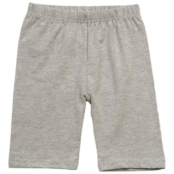 Girls (4-6x) Pink Angel(tm) Single Bike Shorts - Medium Grey alternate view