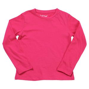 Girls (4-6x) Pink Angel(tm) Long Sleeve Basic Tee alternate view