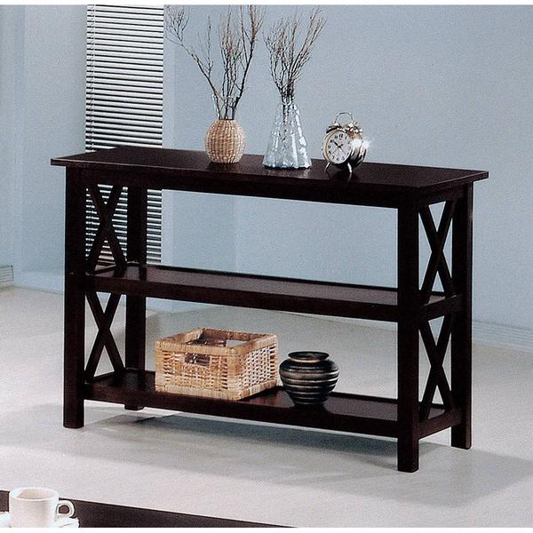 Coaster Sofa Table with 2-shelf - Deep Merlot