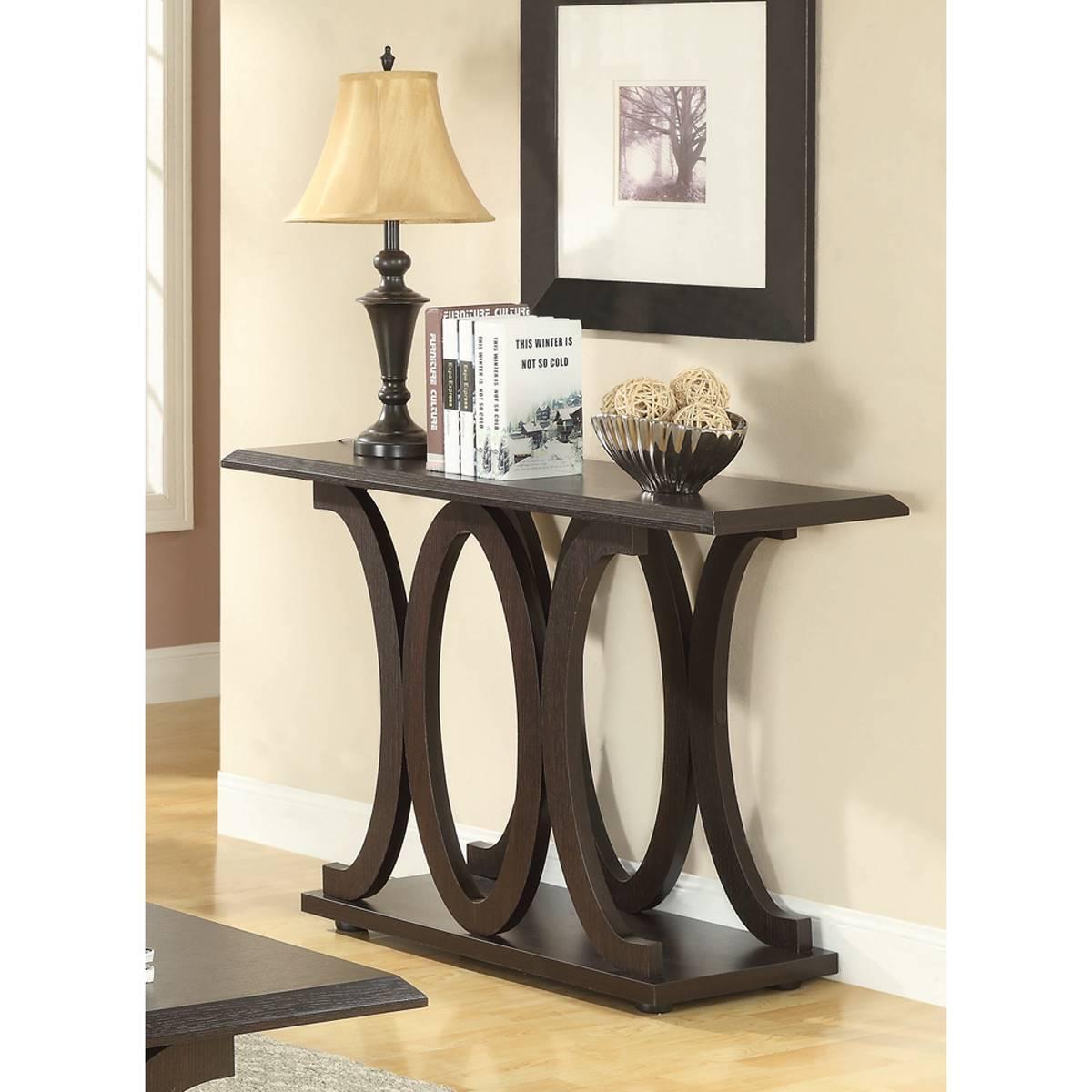 Coaster C-shaped Base Sofa Table - Cappuccino