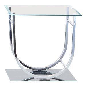 Coaster U-shaped End Table - Chrome