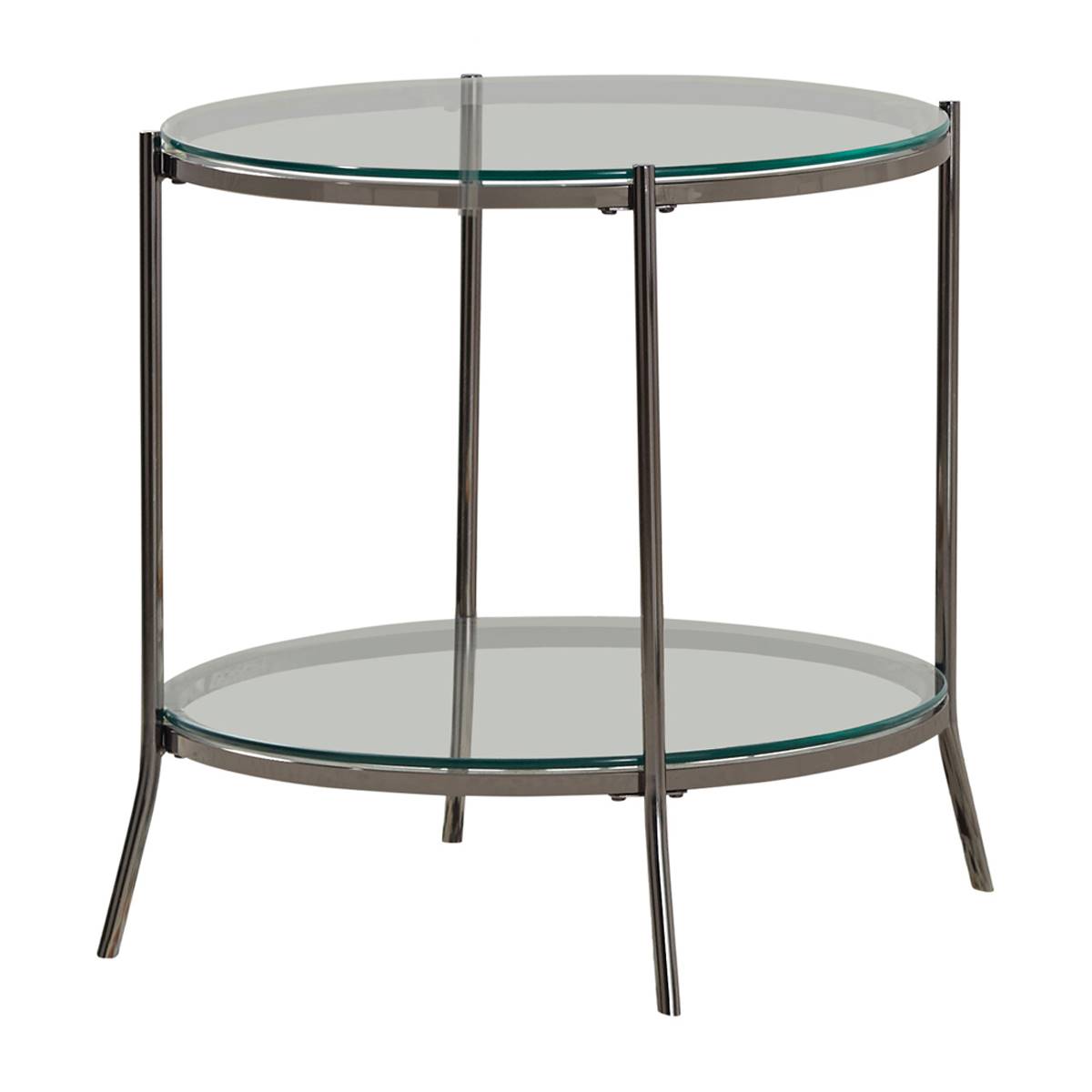 Coaster Round Glass Top End Table