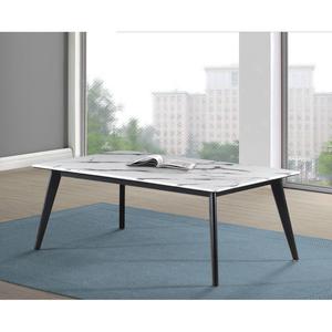 Coaster Black and White Rectangle Faux Marble Top Coffee Table