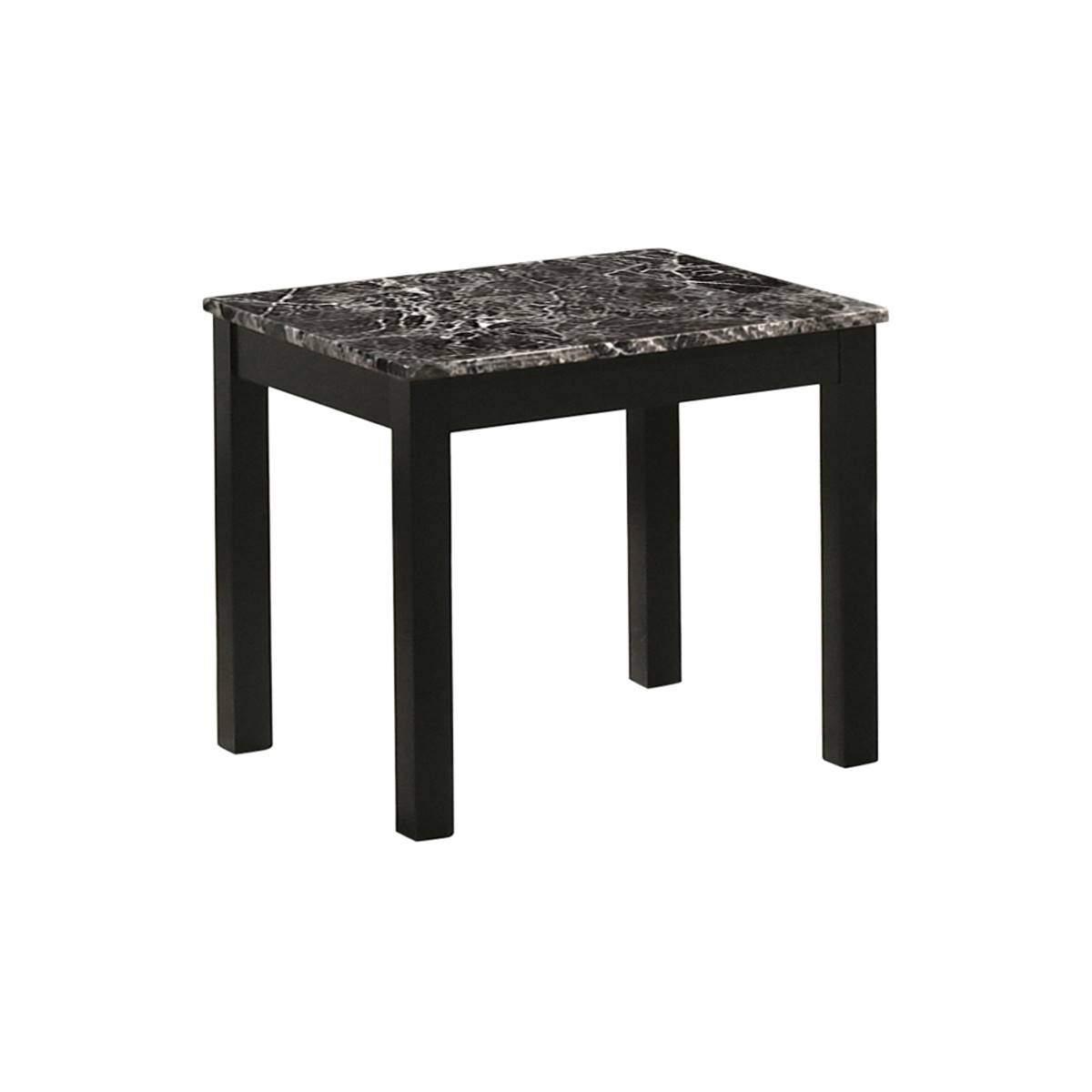 Coaster Faux Marble Rectangle 3pc. Occasional Table Set - Black