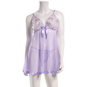 Womens Spree Intimates Pearl Lace & Mesh Babydoll 22242A