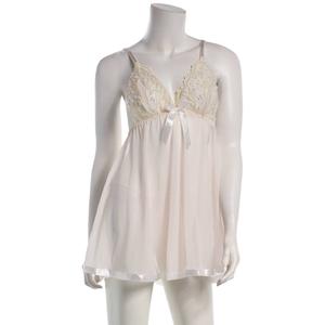 Womens Spree Intimates 2pc. Pearl & Lace Mesh Babydoll - 22243A