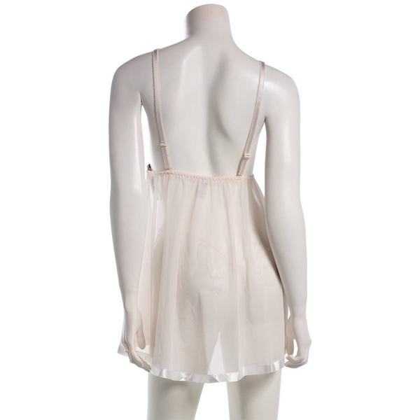 Womens Spree Intimates 2pc. Pearl & Lace Mesh Babydoll - 22243A alternate view