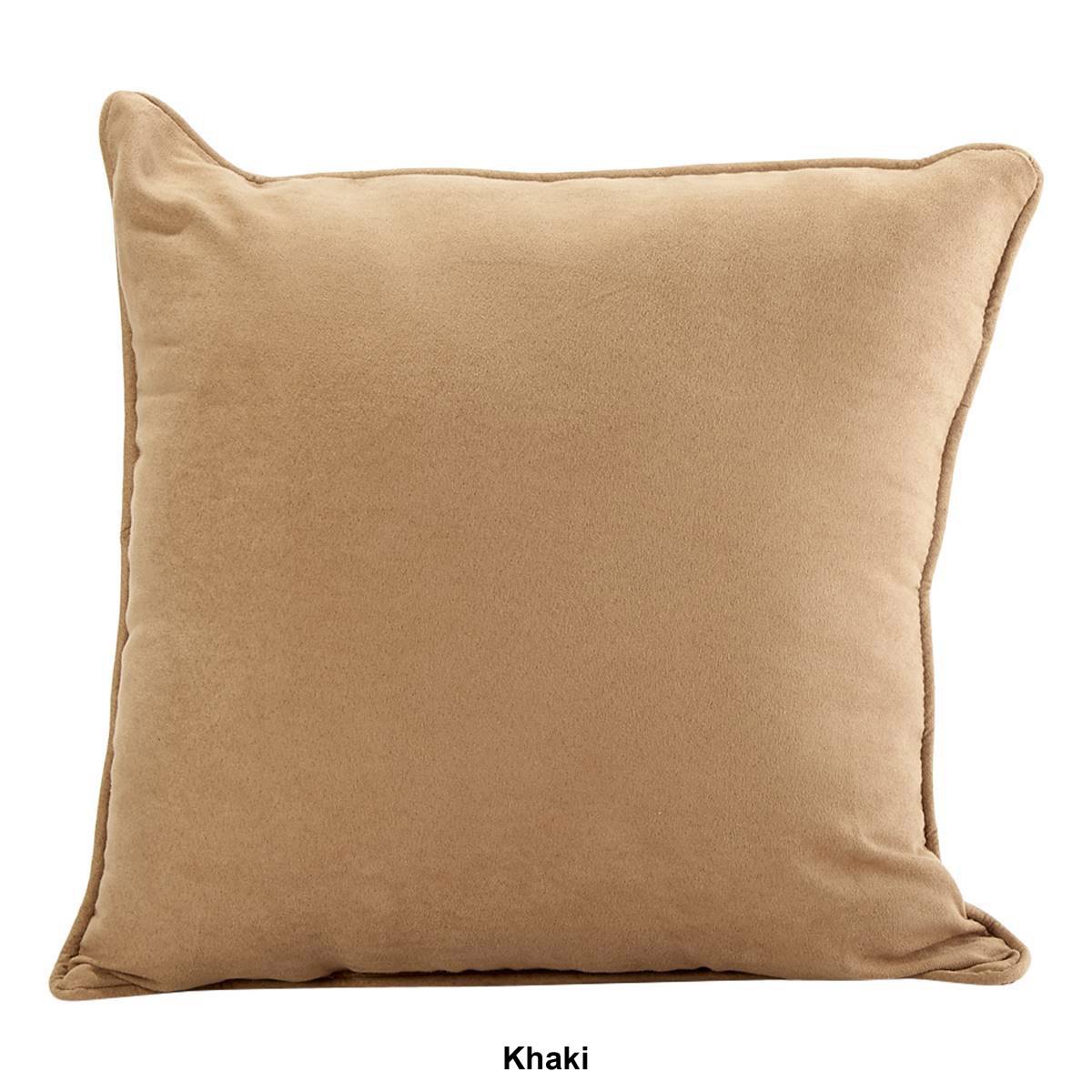 Smooth Suede Decorative Pillow - 18x18