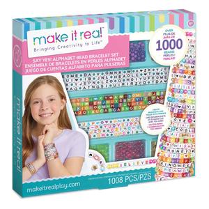 Make It Real(tm) Say Yes Alphabet Bead Bracelet Set