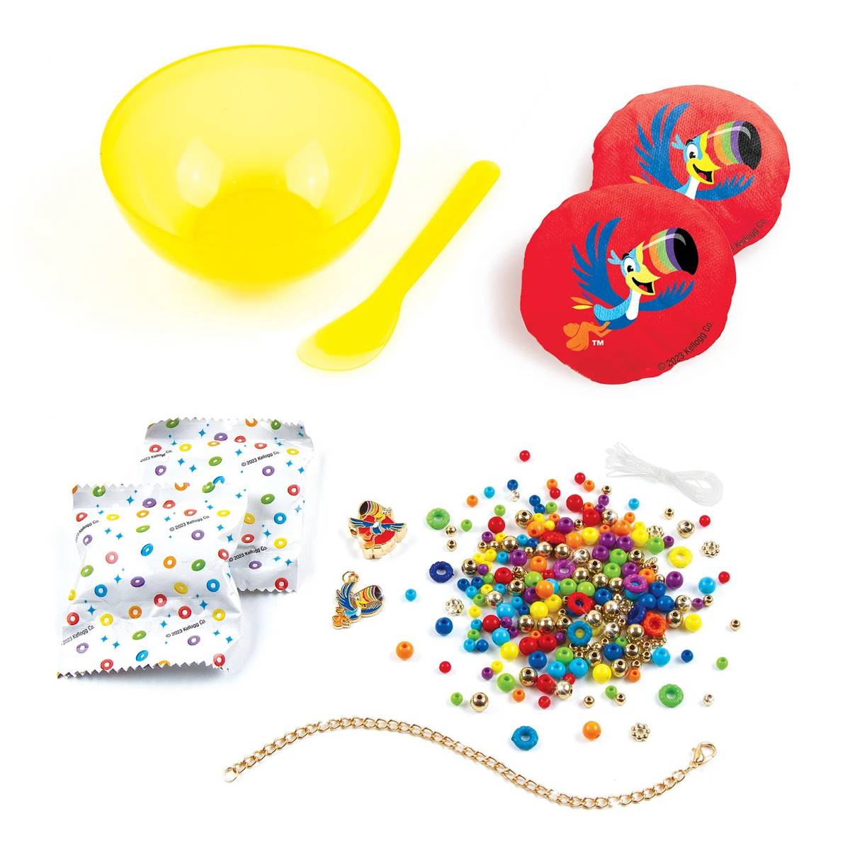 Make It Real(tm) Cereal-sly Cute Kelloggs Froot Loops Jewelry Kit