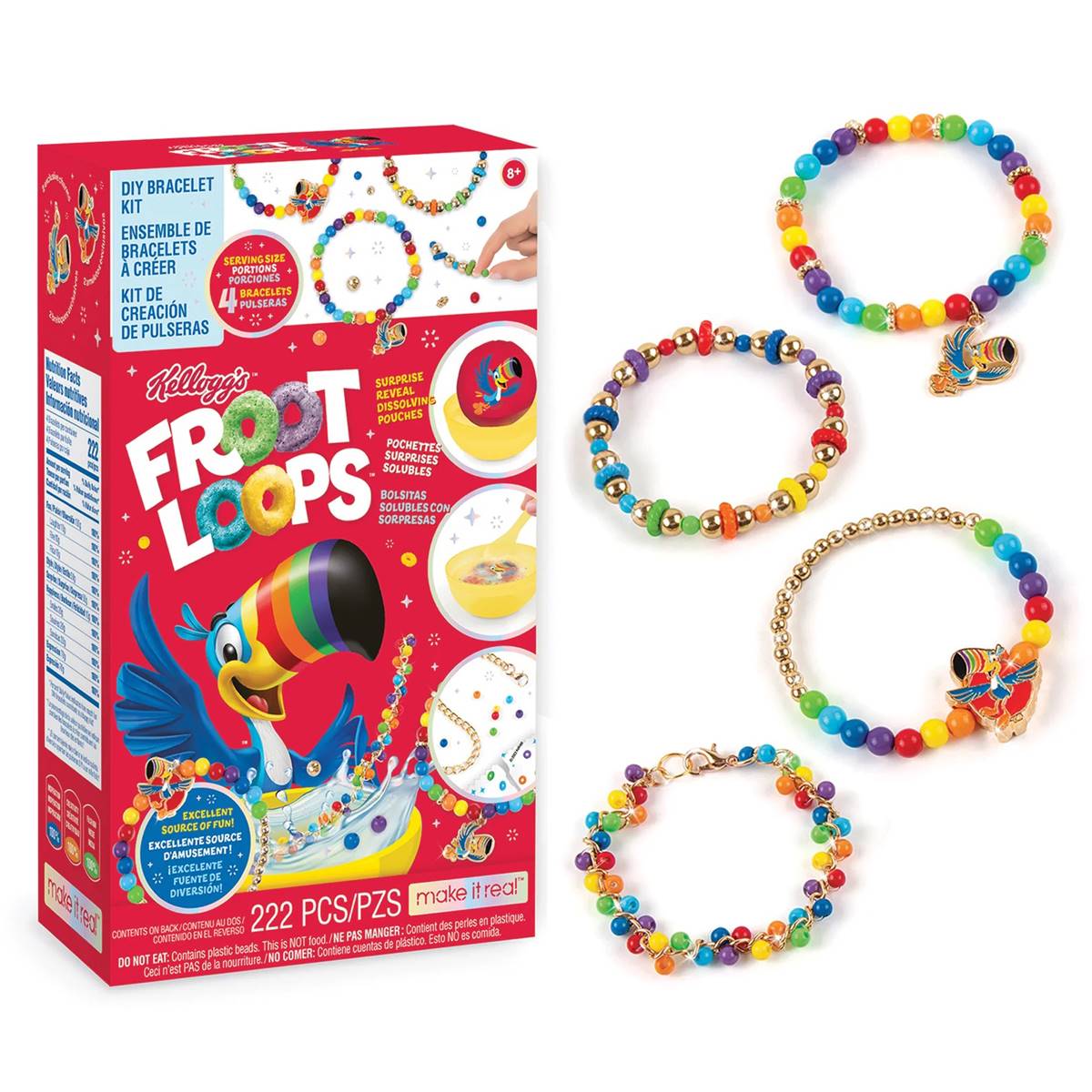 Make It Real(tm) Cereal-sly Cute Kelloggs Froot Loops Jewelry Kit