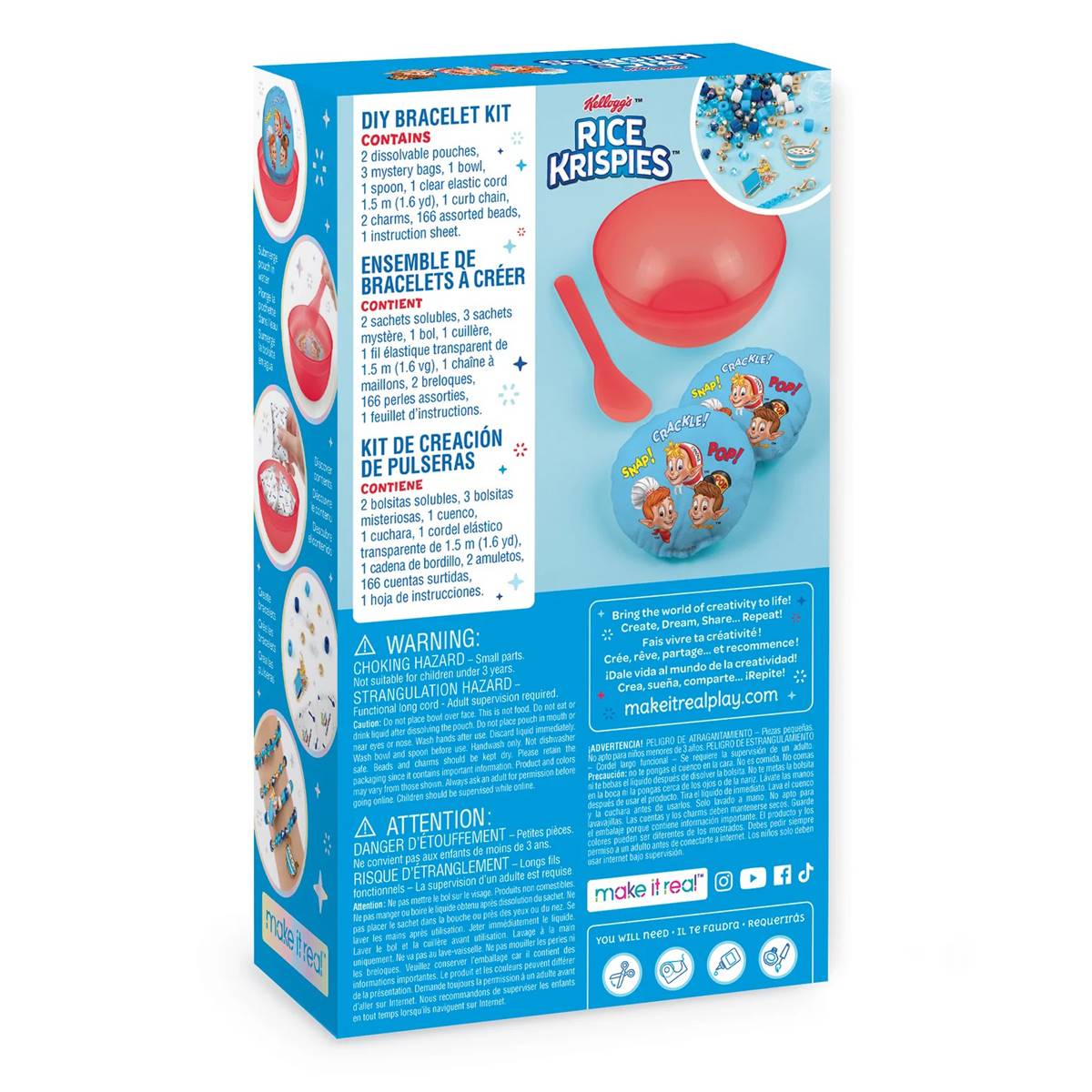 Make It Real(tm) Cerealsly Cute Kelloggs Rice Krispies Jewelry Kit