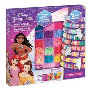 Make It Real(tm) Disney Princess Royal Rounds Heishi Beads Charm Set