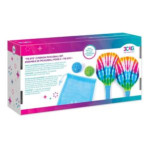 Make it Real(tm) Tie Dye 2 Person Pickleball Set alternate view