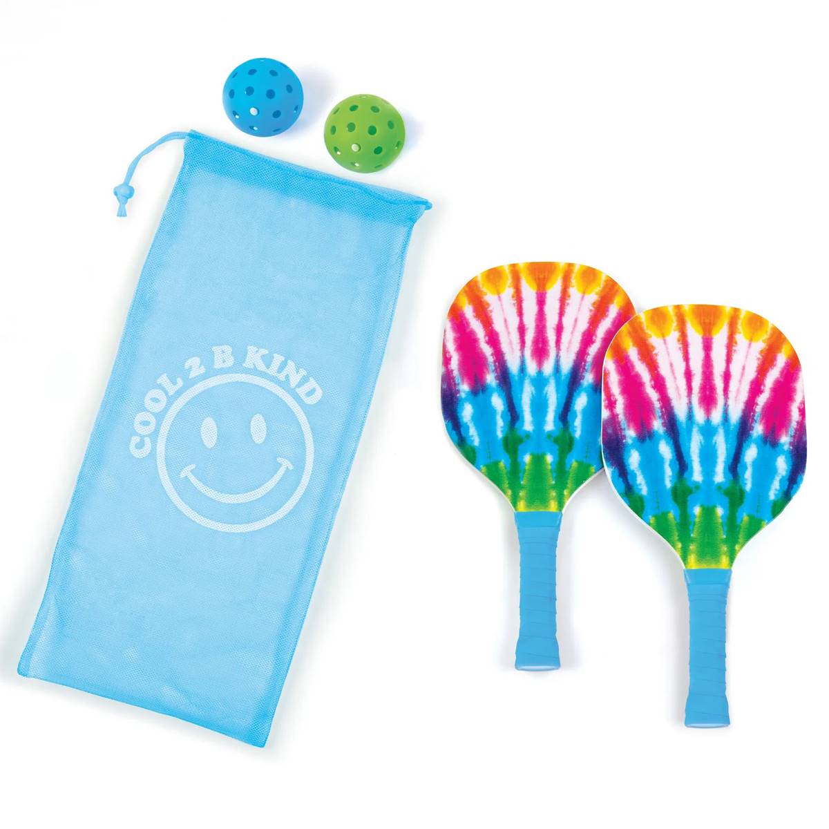 Make It Real(tm) Tie Dye 2 Person Pickleball Set