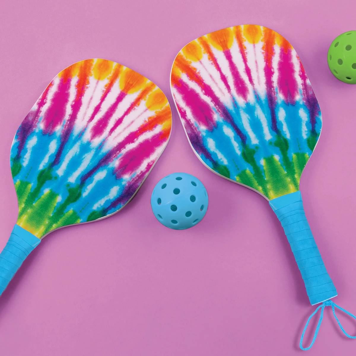 Make It Real(tm) Tie Dye 2 Person Pickleball Set