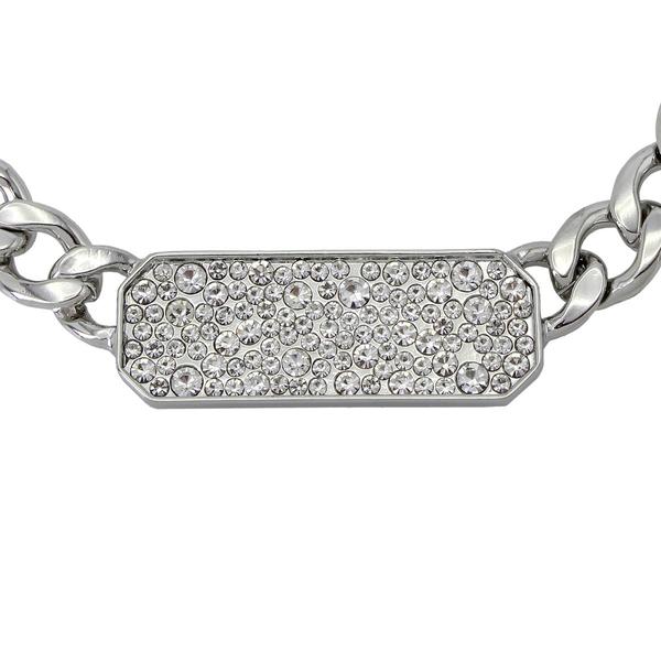 Steve Madden Pave ID Collar Necklace alternate view