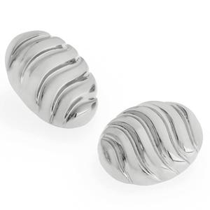 Steve Madden Vintage Silver Textured Stud Earrings alternate view