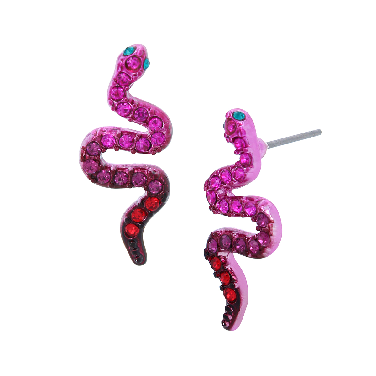 Betsey Johnson Snake Motif Stud Earrings