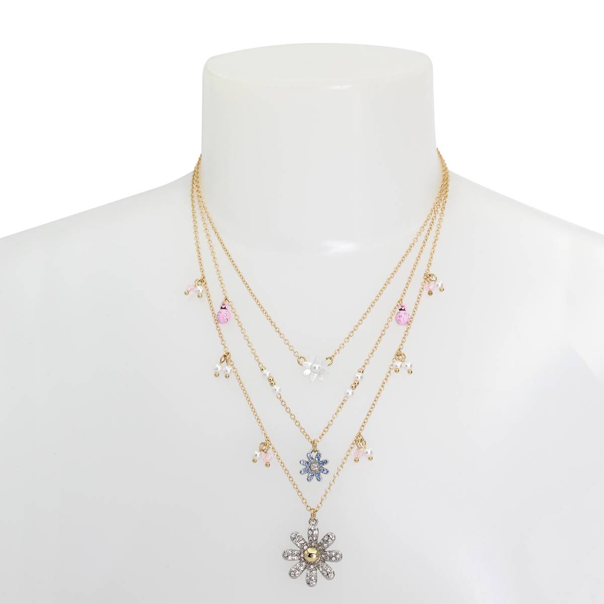 Betsey Johnson Daisy Layered Necklace